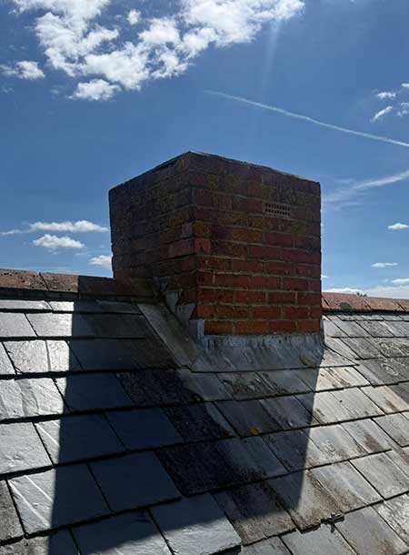 R W Roofing - Chimney Rebuild - Newbury, Berkshire