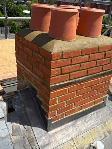 R W Roofing - Chimney Rebuild - Newbury, Berkshire